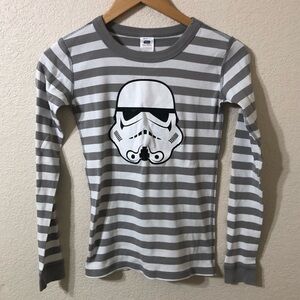 Hanna Andersson Star Wars Striped Long John Pajama Cotton Top - Size 14